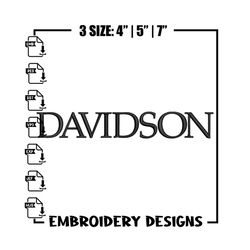 Davidson logo embroidery design, Logo embroidery, Sport embroidery, logo sport embroidery, Embroidery design.jpg