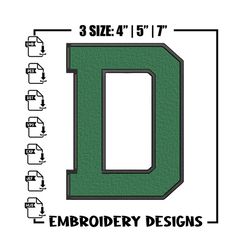 Dartmouth logo embroidery design, NCAA embroidery,Sport embroidery,logo sport embroidery,Embroidery design.jpg