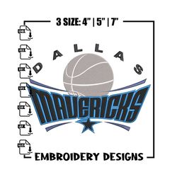 Dallas Mavericks logo embroidery design,NBA embroidery, Sport embroidery, Embroidery design, Logo sport embroidery..jpg