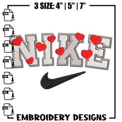 Heart nike embroidery design, Heart embroidery, Nike design, Embroidery shirt, Embroidery file,Digital download.jpg