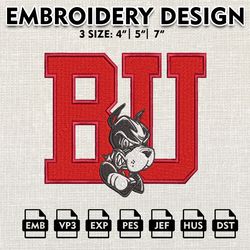 NCAA Logo Embroidery Designs, Boston University Terriers Embroidery Files, NCAA Boston, Machine Embr60