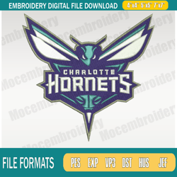 Charlotte Hornets Embroidery Designs,NBA Logo Embroidery Files,Southeast,Machine Embroider150