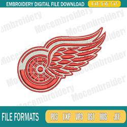Detroit Red Wings Embroidery Designs, NFL Embroidery Design File Instant Download,Embroide184
