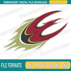 Elon Phoenix Mascot Embroidery Designs, NCAA Embroidery Design File Instant Download,Embro208