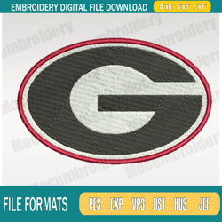 Georgia Bulldogs Football Team Embroidery File, NCAA Teams Embroidery Designs, Machine Emb222