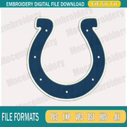 Indianapolis Colts Embroidery Designs, NCAA Logo Embroidery Files ,Machine Embroidery Desi252