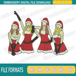 Merry Fetchmas Mean Girls Embroidery Desigs , Christmas Embroidery Designs, Machine Embroi296