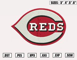Cincinnati Reds Embroidery Designs, MLB Logo Embroidery Files File,Nike Embroidery Design,62