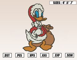 Donna Duck Christmas Embroidery Designs, Christmas Embroidery Design File ,Nike Embroidery94