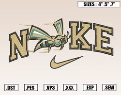 Nike Sacramento State Hornets Embroidery Designs, NCAA Embroidery Design File ,Nike Embroi306
