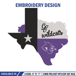 ACU Wildcats logo embroidery design,NCAA embroidery,Sport embroidery, logo sport embroider144