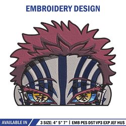 Akaza Embroidery Design, Demon slayer Embroidery, Embroidery File, Anime Embroidery, Anime170