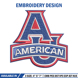 American Eagles embroidery design, American Eagles embroidery, logo Sport, Sport embroider210