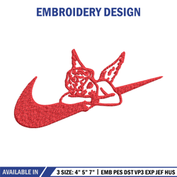 Angel x nike Embroidery Design, Nike Embroidery, Brand Embroidery, Embroidery File, Logo s218