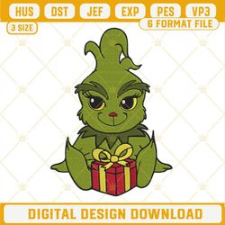 Baby Grinch Christmas Gift Embroidery Design File.jpg