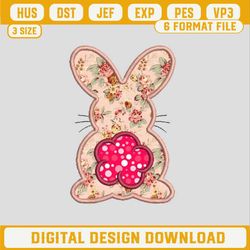 Bunny Easter Design, Bunny Easter Embroidery Files, Easter Machine Embroidery Design.jpg