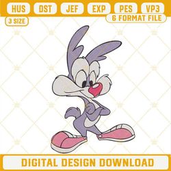 Calamity Coyote Embroidery Designs, Tiny Toon Adventures Characters Embroidery File Digital Download.jpg