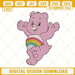 Cheer Bear Embroidery Designs, Care Bears Embroidery Design File.jpg