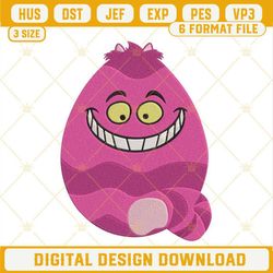 Cheshire Cat Easter Egg Embroidery Designs, Disney Easter Embroidery Files.jpg