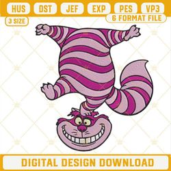 Cheshire Cat Embroidery Design, Alice In Wonderland Cat Embroidery File.jpg