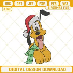 Christmas Pluto Machine Embroidery Design File.jpg