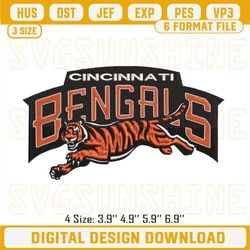 Cincinnati Bengals Tiger Embroidery Designs, NFL Machine Embroidery Design File.jpg