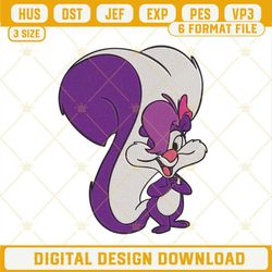 Fifi La Fume Embroidery Files, Tiny Toon Adventures Characters Embroidery Designs.jpg