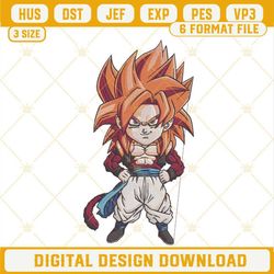 Gogeta SSJ4 Embroidery Designs, Dragon Ball GT Embroidery Files.jpg