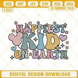 Happiest Kid On Earth Embroidery Files, Disney Family Vacation Embroidery Designs.jpg