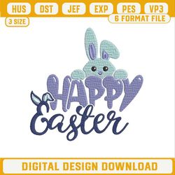 Happy Easter Embroidery Designs, Easter Embroidery Design File, Easter Bunny Embroidery Files.jpg