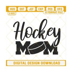Hockey Mom Embroidery Design, Sports Mom Embroidery Files.jpg