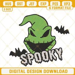 Oogie Boogie Spooky Embroidery Design, Nightmare Before Christmas Machine Embroidery File.jpg