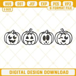 Pumpkin Face Jack O Lantern Machine Embroidery Design File.jpg