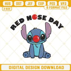 Red Nose Day Stitch Embroidery Design File Download.jpg