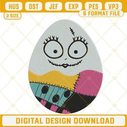 Sally Easter Egg Embroidery Designs, The Nightmare Before Christmas Easter Machine Embroidery Files.jpg