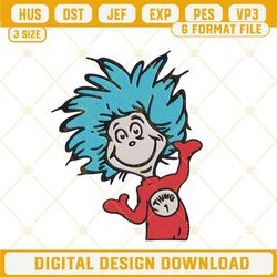 Thing One Embroidery Files, Dr Seuss Thing Embroidery Designs.jpg