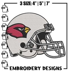 Arizona Cardinals Helmet embroidery design, Arizona Cardinals embroidery, NFL embroidery, logo sport embroidery,Embroide