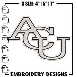 Abilene Christian logo embroidery design,NCAA embroidery, Embroidery design, Logo sport embroidery, Sport embroidery,Emb