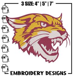 Bethune Cookman logo embroidery design, NCAA embroidery, Sport embroidery,logo sport embroidery,Embroidery design.,Anime
