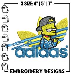 Bart bad boy adidas Embroidery Design,Adidas Embroidery, Brand Embroidery, Embroidery File, Logo shirt, Digital download