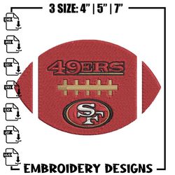 Ball San Francisco 49ers embroidery design, 49ers embroidery, NFL embroidery, sport embroidery, embroidery design.,Anime