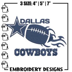 Ball Dallas Cowboys embroidery design, Dallas Cowboys embroidery, NFL embroidery, sport embroidery, embroidery design.,A