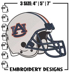 Auburn University helmet embroidery design,NCAA embroidery, Sport embroidery,logo sport embroidery,Embroidery design,Ani