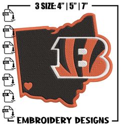 Cincinnati Bengals embroidery design, Bengals embroidery, NFL embroidery, logo sport embroidery, embroidery design,Embro