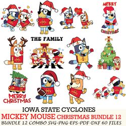 Missouri Tigers bundle 12 zip Bluey Christmas Cut files,for Cricut,SVG EPS PNG DXF,instant download