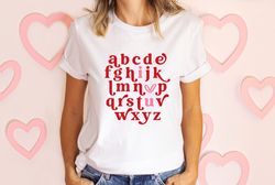 Alphabet Valentine Shirt, Valentines Day Shirt, Teacher Valentines Day Shirt ,Alphabet Teacher Shirt, Valentines Day Gif