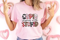 Stupid Cupid T-Shirt, Funny Graphic Tee, Funny Valentines Day Comfort Colors Shirt, Gift For Best Friend, Gift for Valen