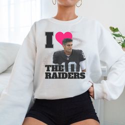 I Love The Raiders Sweatshirt, Jimmy Garoppolo Shirt, NFL Vintage sweatshirt, Funny Football Gear, Bootleg Vegas