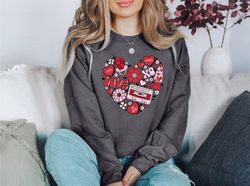 Heart Sweatshirt, Valentines Day Shirt Women, Valentine Sweatshirt for Women Valentines Day Gifts for Women Valentine Sh