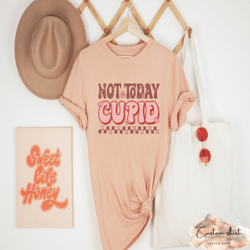Not Today Cupid Shirt, Proud Single Shirt, Funky Valentines Day Shirt, Anti Valentines Day Shirt, Groovy Valentines Shir